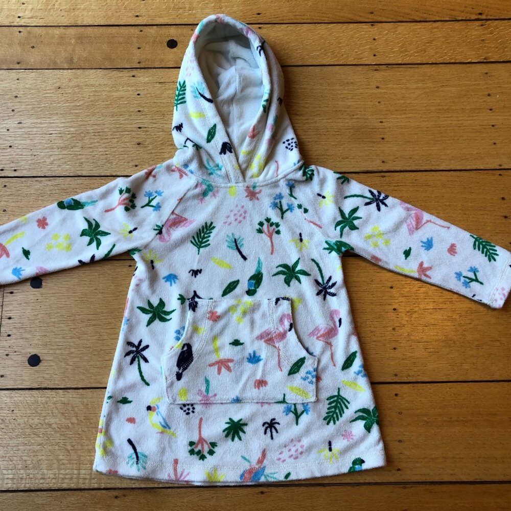 Hanna Andersson 3T Tropical Hooded Towel Dress